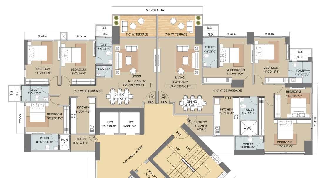 Luxurious 4 Bed Residences